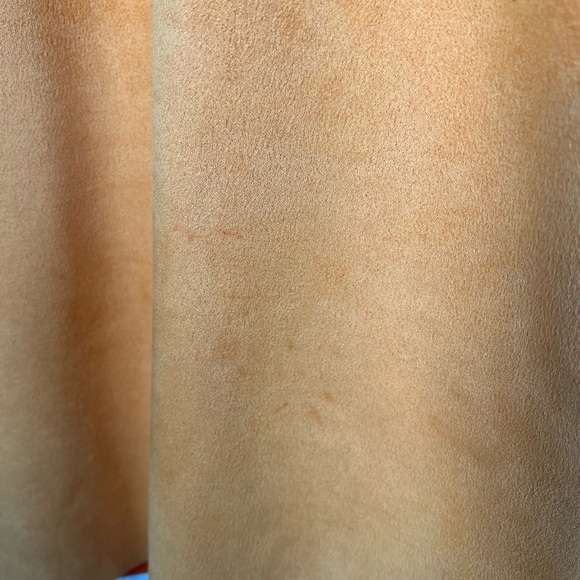 ZARA ORANGE FAUX SUEDE MINI DRESS XS - Picture 8 of 9